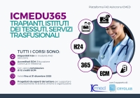 ICMEDU365 Programmi Trapianto, Servizi Trasfusionali, Tissue Establishment
