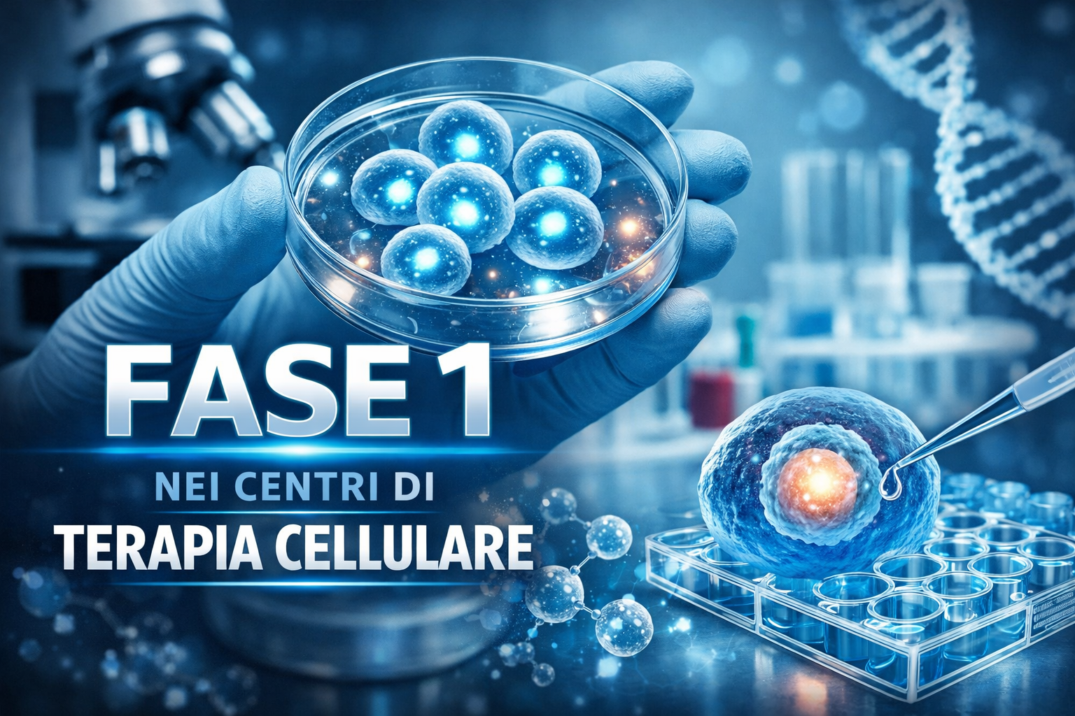 Fase 1 nei centri di Terapia Cellulare