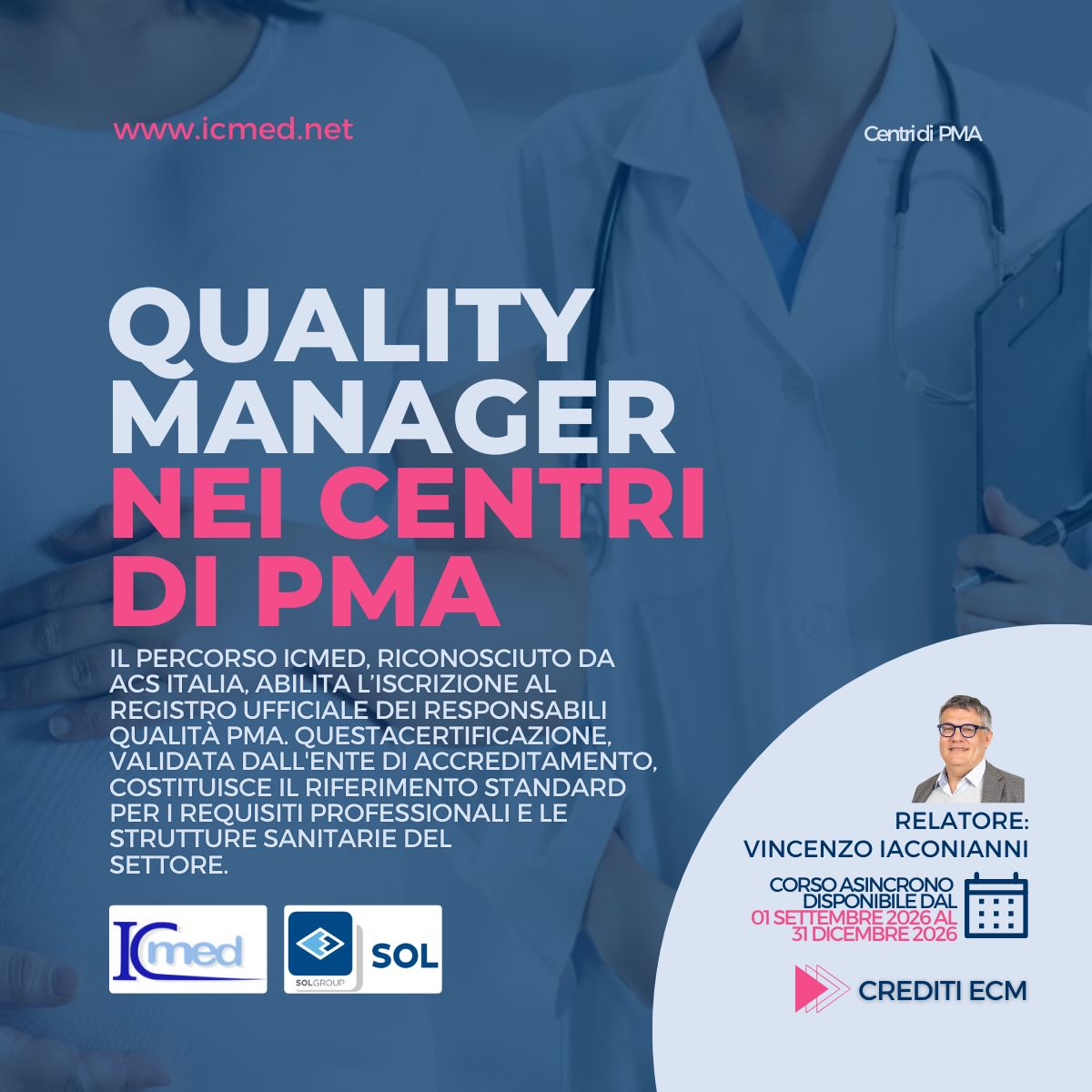 QUALITY MANAGER IN UN CENTRO DI PMA