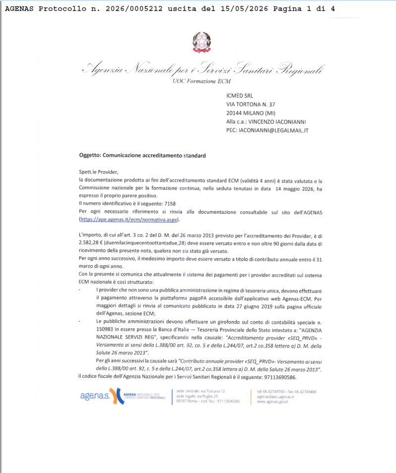 ECM Provider — AGENAS (ID 7158)